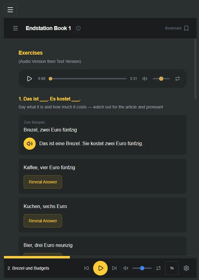 Speaking exercises