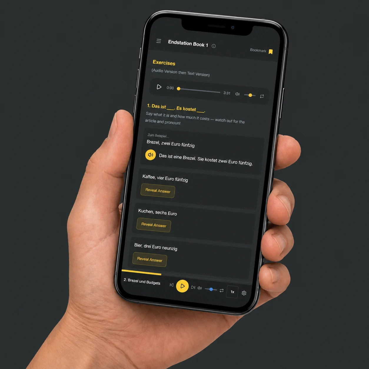 Listening and learning on a phone